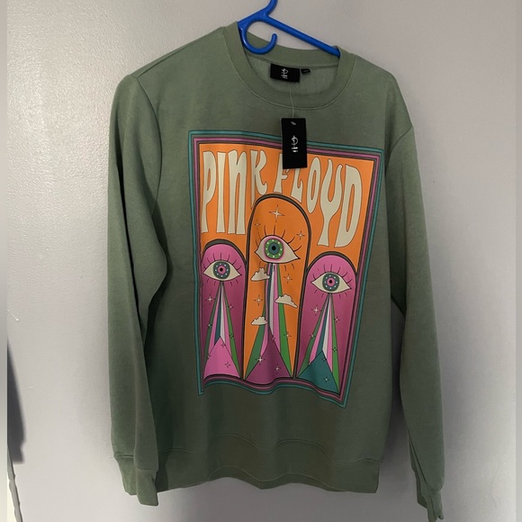 Tops - Pink Floyd sage green crewneck sweatshirt M nwt